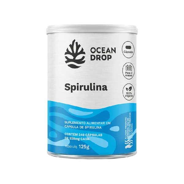 Spirulina Ocean Drop 520mg 240Cáps