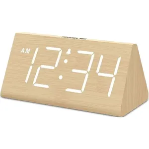 Despertador Digital Dreamsky Madeira/Branco A-MBI