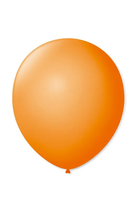 Balão São Roque Imperial Nº7 com 50 Unidades Laranja Mandarim