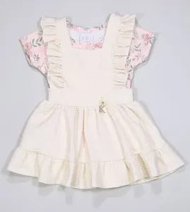 Salopete com Blusa Encanto - 2200032 Bege - 2