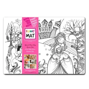 Tapete Para Colorir Funny Mat Príncipe E Princesa Polipropileno 1010 - Menno