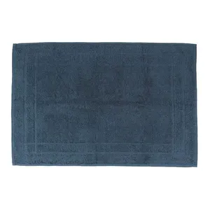 Toalha de Piso Sofisticada Premium 2985 Azul Escuro 45x70cm 206731 - Tecelagem Atlântica