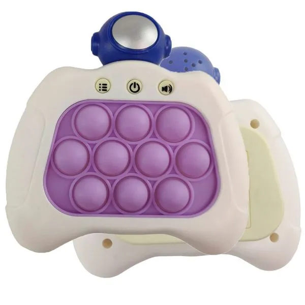 Pop It Mini Game Astronauta 4 Modos Fidget Sensorial Interativo Luz Som Anti Estresse Ansiedade Relaxante Jogo Criança