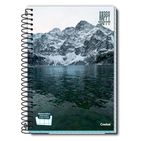 Caderno Universitário Happy 160F/10 Matérias Credeal UNICA