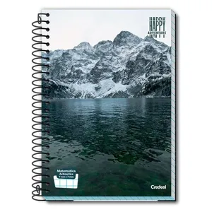 Caderno Universitário Happy 160F/10 Matérias Credeal UNICA