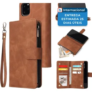Capinha para iPhone 11 Ueebai Magnética com Porta-Cartões Marrom A-MBI