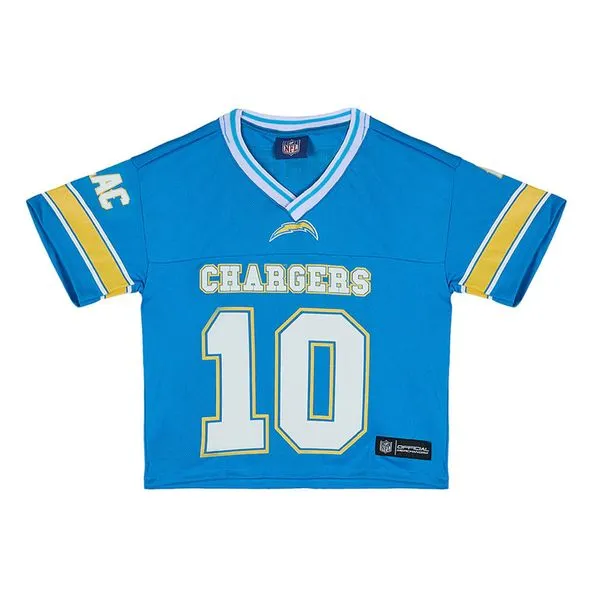 Camiseta Nfl Justin Herbert Oversized Infantil - 10 anos