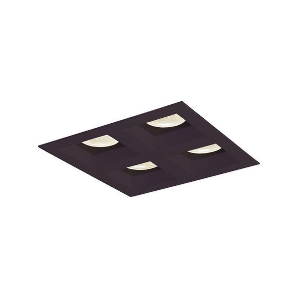 Spot De Embutir Newline Flat Para 4 Lâmpadas Ar70 Gu10 Bivolt Preto