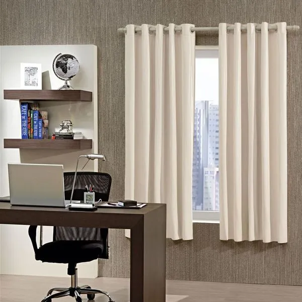 Cortina Bella & Co Corta Luz PVC 300x170cm Areia (MP)