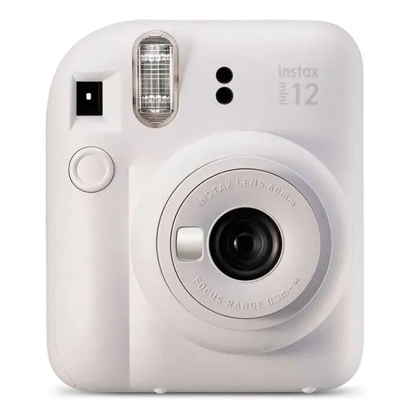 Kit Camera Fuji Instax Mini 12 Branco + Bolsa + 10 Fotos Mermaid Tail (MP)