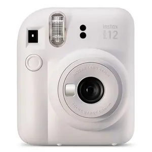 Kit Camera Fuji Instax Mini 12 Branco + Bolsa + 10 Fotos Mermaid Tail (MP)