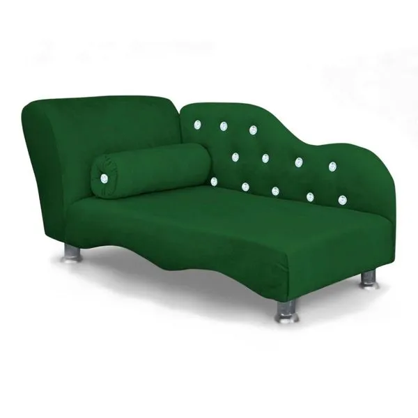 Caminha para Pet Tipo Divã Loja Sheep Mini Poltrona com Strass para Cães e Gatos Veludo Verde 1 Unidade Caminha Divã Loja Sheep Mini Poltrona para Cães e Gatos Pequeno Porte Veludo Verde 1 Unidade