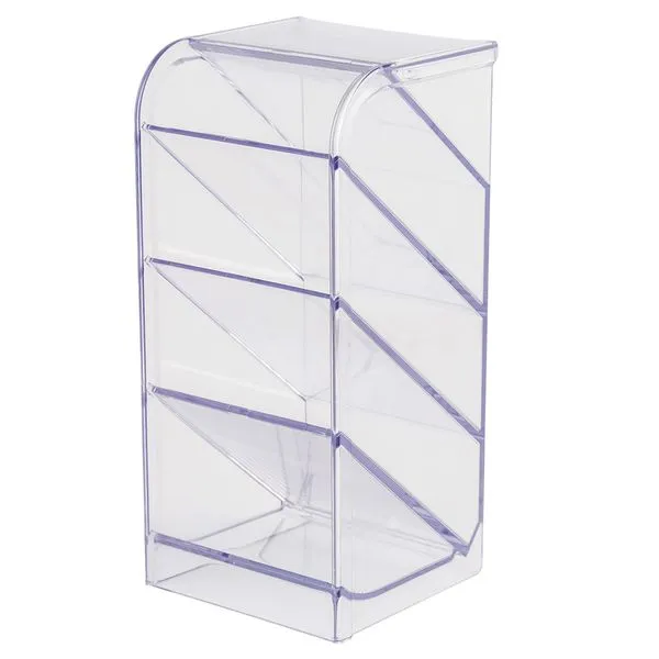 Organizador Diagonal Selado Plástico Transparente 10330018 - Waleu