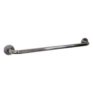 Alça De Apoio Banheiro Inox Barra 50cm Acessibilidade Resistente Box Segurança