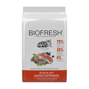 Ração Biofresh Gatos Castrados Salmão 1,5 kg