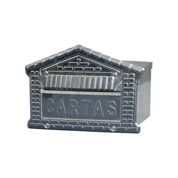 Caixa de Correio para Cartas Tijolinho Popular Embutir 15x21x12cm em Chapa de Aço Prata Metalmig Caixa de Correio para Cartas Tijolinho Popular Embutir 15x21x12cm Prata Metalmig