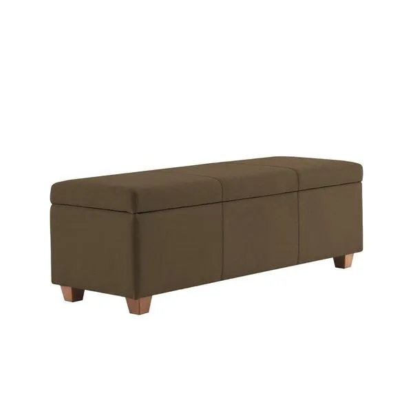 Recamier Bau Dubai 1,40m Suede Marrom - Inova Decorações