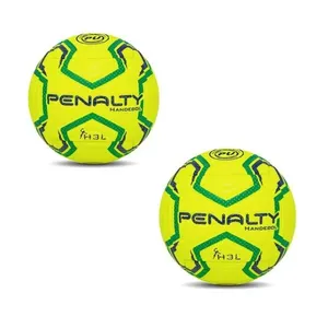 Kit 2 Bola de Handebol H3L Ultra Fusion XXIII Amarelo para Quadra Masculina Penalty Kit 2 Bola de Handebol H3L Ultra Fusion XXIII Amarelo Masculina Penalty