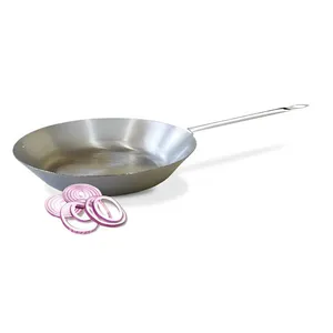 Frigideira Aço Carbono 25cm Nr 10 cabo ferro - 1,5 Litros