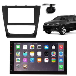 Central Multimídia 2 Din Mp5 Saveiro G6 Câmera Moldura Tela Pt