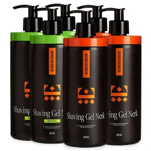 Kit 3 Shaving Gel Nerk + 3 Shaving Nerk Menthol Embaixador 500Ml