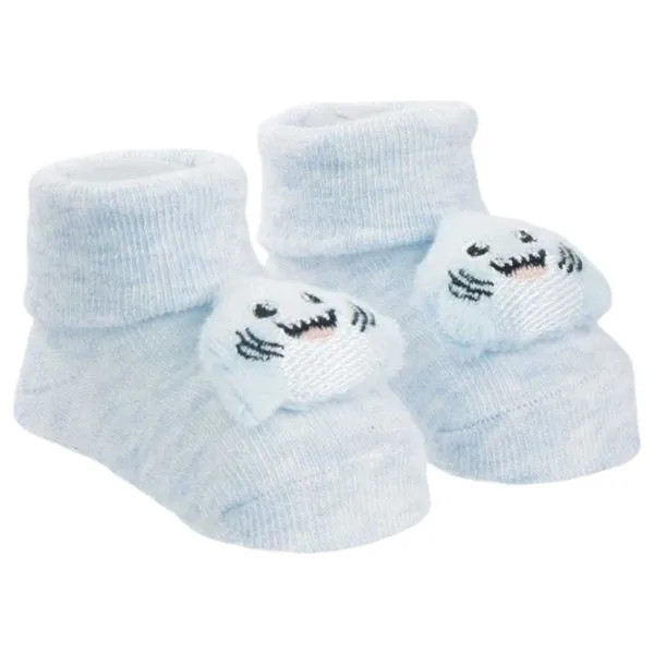 Meia RN Pimpolho Bichinho LED Pinguim Branco 0300802-03 (MP)