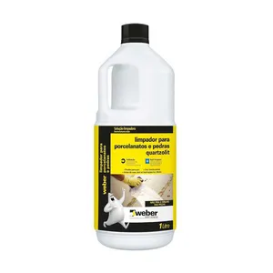 Limpador para porcelanatos e pedras 1 litro Quartzolit