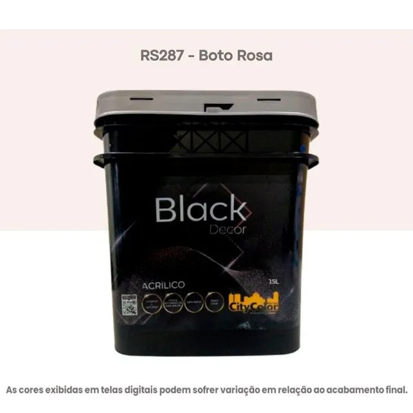 Tinta Acrílica Premium Semibrilho Citycolor 15L RS287 Boto Rosa (MP)