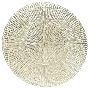 Lugar Americano Mesa Lux Gold em PVC Wolff Dourado