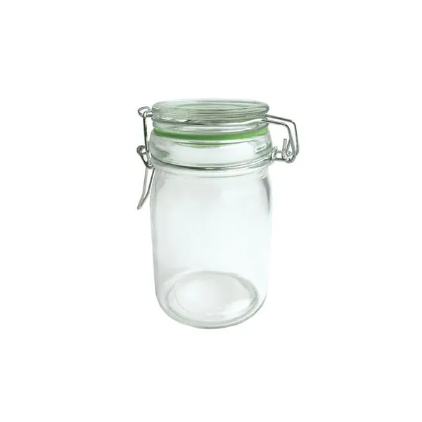 Pote Hermetico vidro com trava - 250 ML
