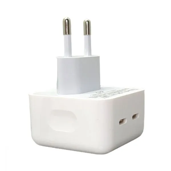 Fonte De Carregamento Com 02 Portas Usb Tipo-c 40w