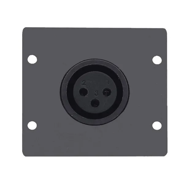 Placa De Inserção Xlr Fêmea Preto (kramer)