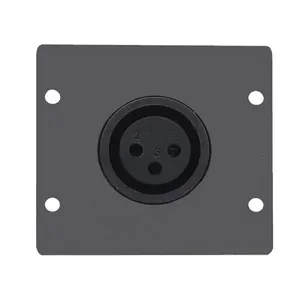 Placa De Inserção Xlr Fêmea Preto (kramer)