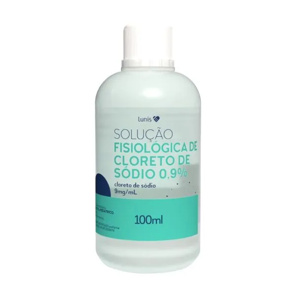 Solucao Fisiologica Cloreto De Sodio A 0,9% Lunis 100ml