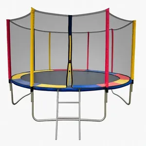 Cama Elástica Gigante Redonda 4,27M 320kg com Rede de Proteção Zíper e Escada Cama Elástica Redonda 4,27M 320kg com Rede Proteção e Escada