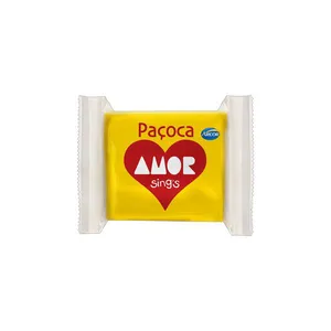 Paçoca Quadrada Arcor Amor Sings 18g