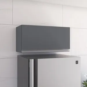 Armário Cozinha Aéreo Geladeira 60cm Basculante Leticia Cinza A01 - D'Rossi