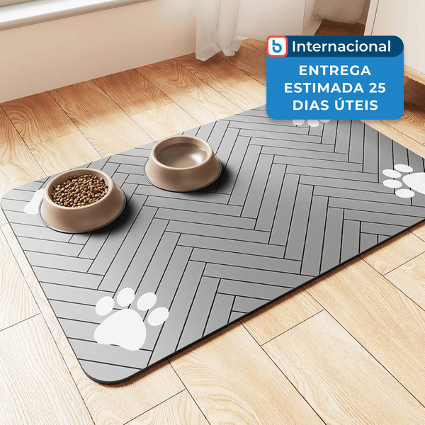 Tapete DK177 Pet 40,6x60,9cm Cinza Claro A-MBI