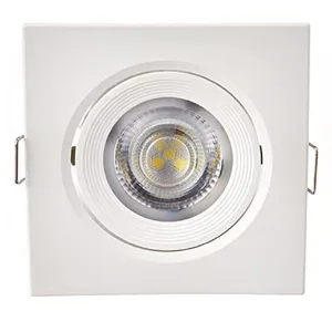Spot Led Quadrado 5 Watts 6500k Bivolt Iluminação Direcionada - Uso Decorativo Comercial Residencial