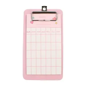 Bloco de Notas Mensal UNISO para Organização com 30 Folhas em Formato 8,5 X 15CM Ideal para Anotações Rosa Bloco de Notas Mensal UNISO com 30 Folhas em Formato Compacto 8,5 X 15CM para Planejamento Rosa