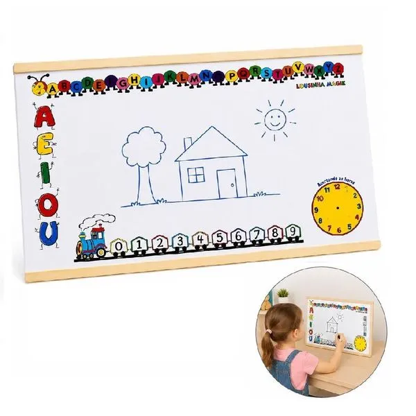 Lousa Quadro Branco Infantil Educativa Mini Alfabeto Numeral Vogais Pedagógica 28x15cm Lousa Quadro Branco Infantil Educativa Alfabeto Numeral 28x15cm