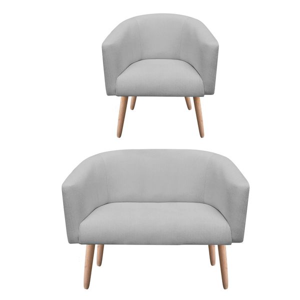 KIT 01 POLTRONA E 01 NAMORADEIRA STELLA