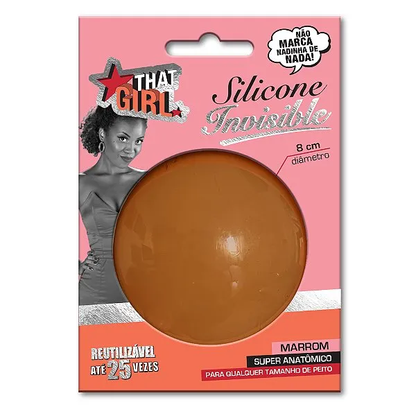 Silicone That Girl Invisible Marrom 8cm - That Girl