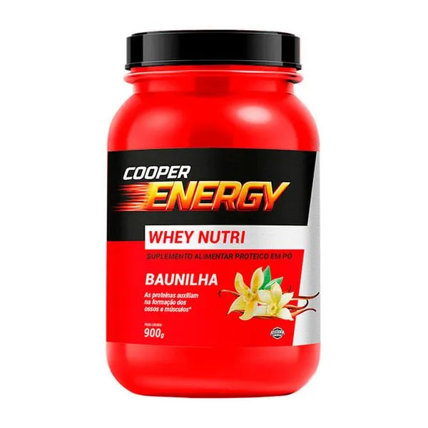 Suplemento Alimentar Cooper Energy Whey Nutri Sabor Baunilha 900g