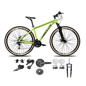 Bicicleta Aro 29 Absolute Nero 5 Kit 2x9 Gta Sunrun K7 Freio A Disco Garfo Com Trava Verde 15