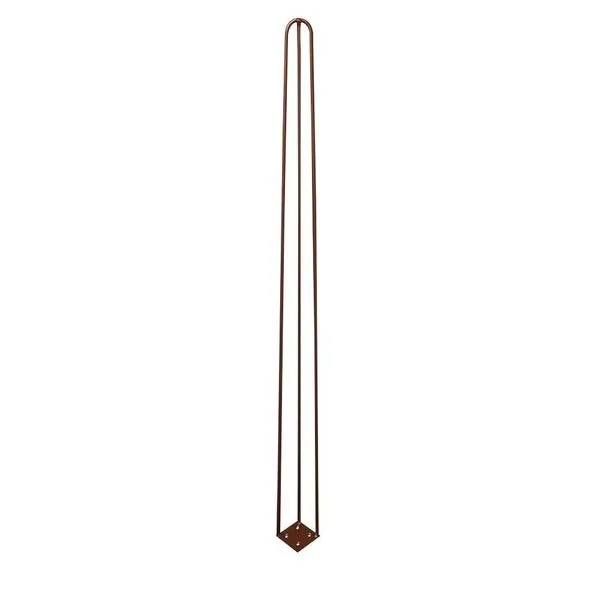 Kit 4 Pés de Metal 90 CM Hairpin Legs Aparador e Mesa de Canto Bronze