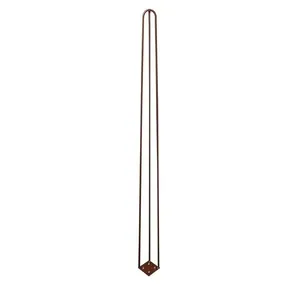 Kit 4 Pés de Metal 90 CM Hairpin Legs Aparador e Mesa de Canto Bronze