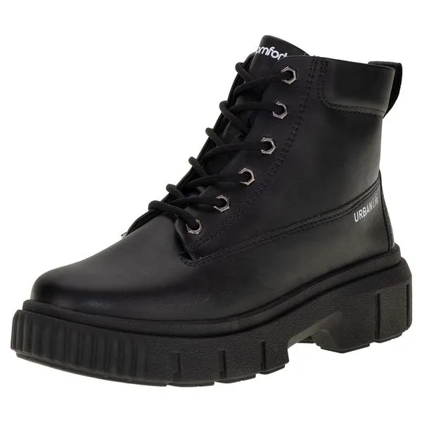 Bota Feminina Coturno Comfortflex 2378302 PRETO 36