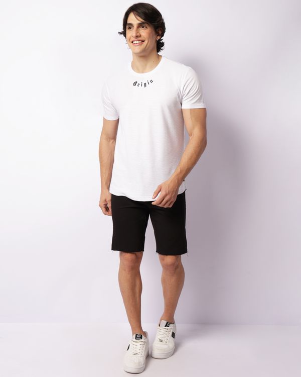 Bermuda Sarja Masculina Reta Com Cordão Preta 46