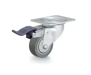 Rodizio GLRON 312 BPC com Freio Capacidade 80kg - Rod-car